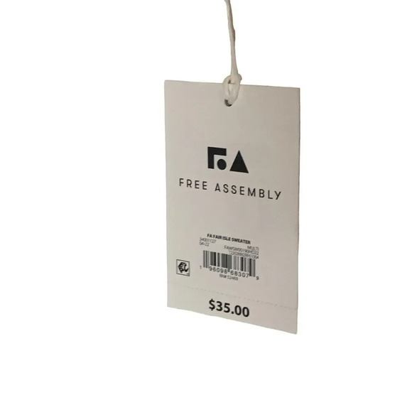 Mock Turtle Neck Sweater Women's Size L Long Sleeve Cream Cotton Wool Blend - Picture 7 of 8